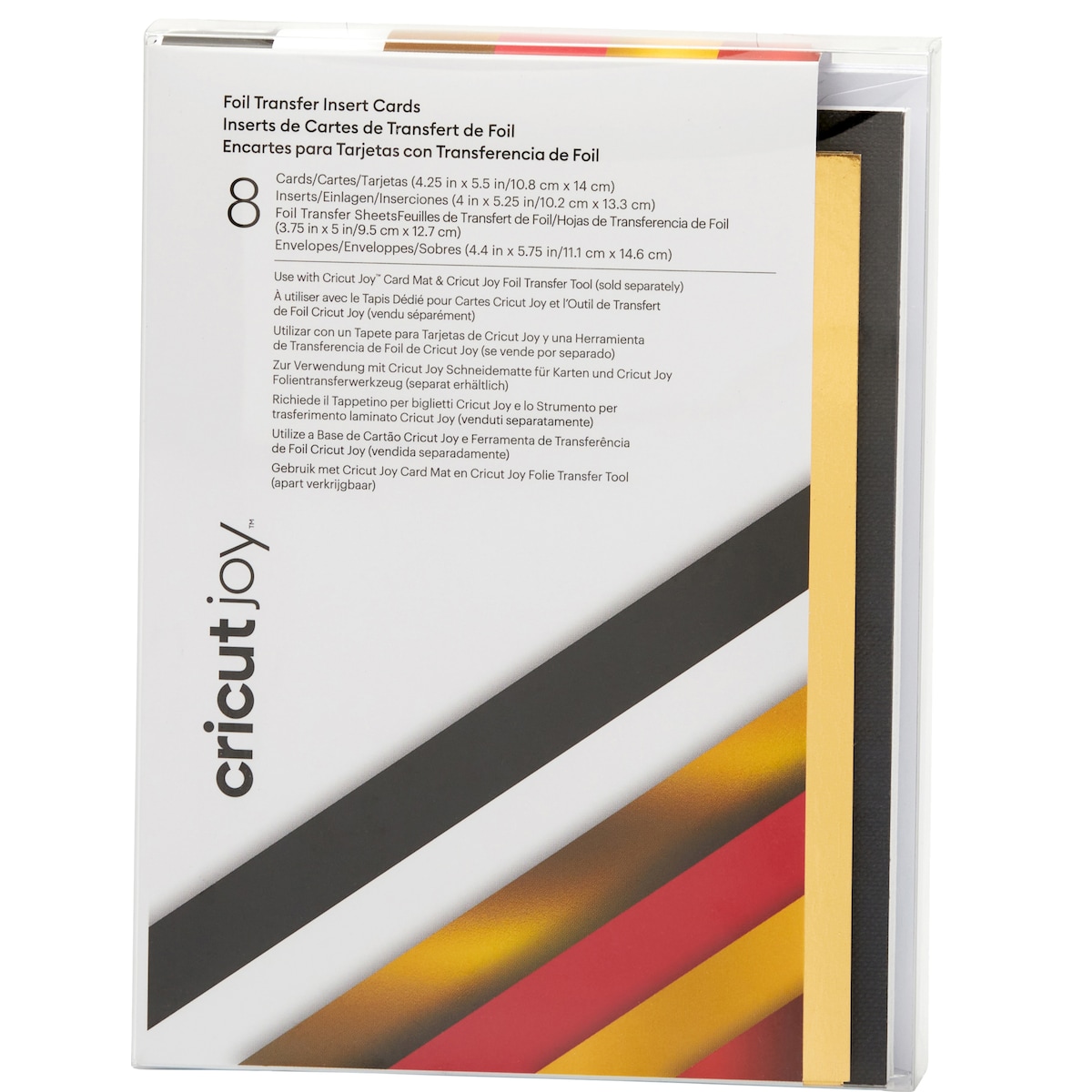 Cricut Joy A2 Foil innleggskort 8-pakk (royal flush)