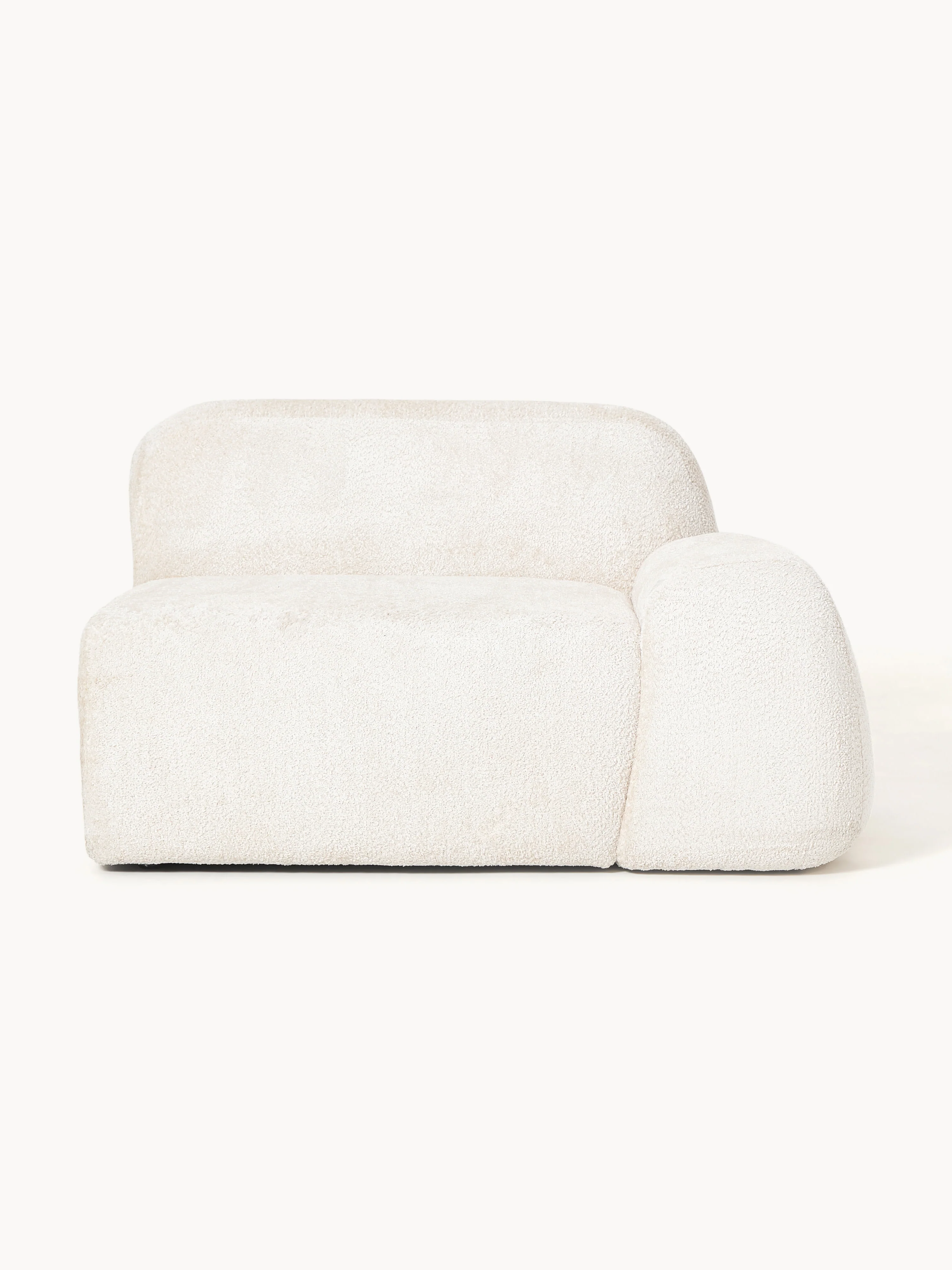 Hoekmodule Wolke van teddy-bouclé