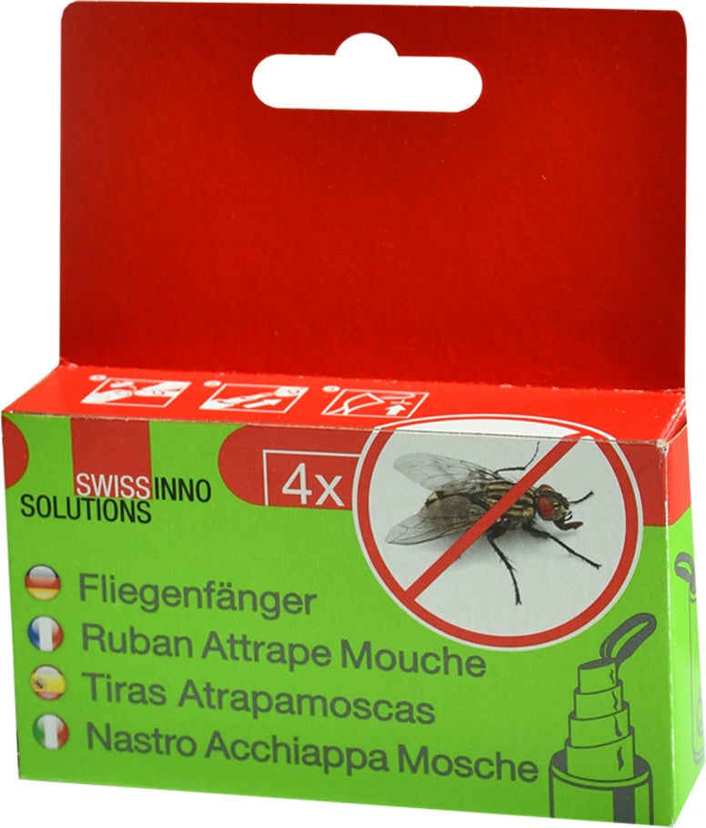 SwissInno vliegenstrip 9,5 x 2 x 11 cm 4 stuks