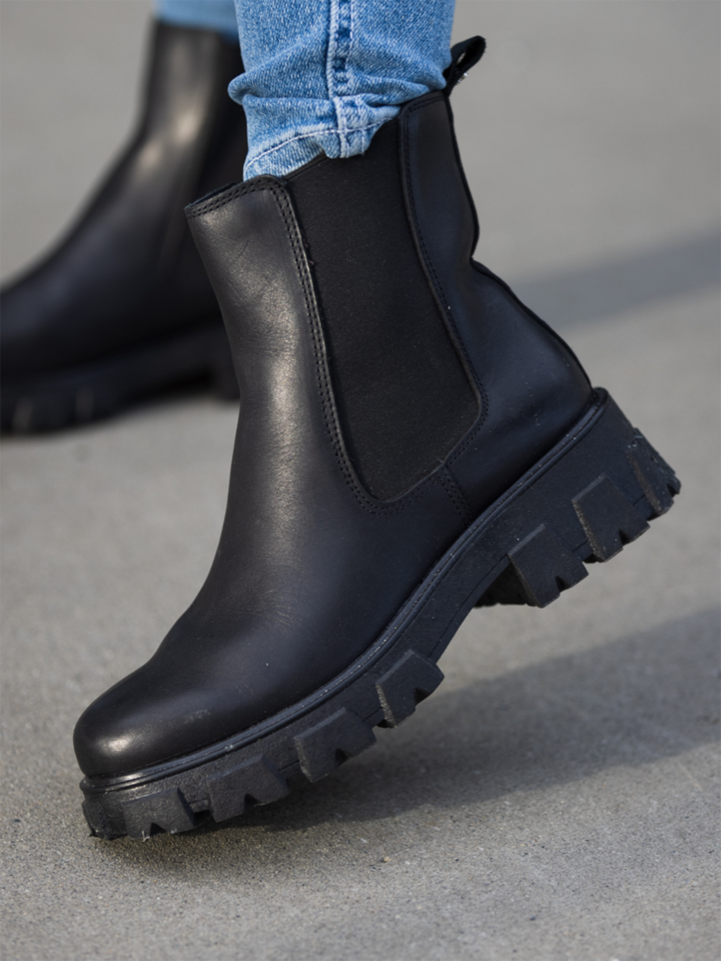 Leather Combat Chelsea