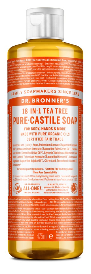 Dr. Bronner's - Pure Castile Liquid Soap Tea tree 475 ml