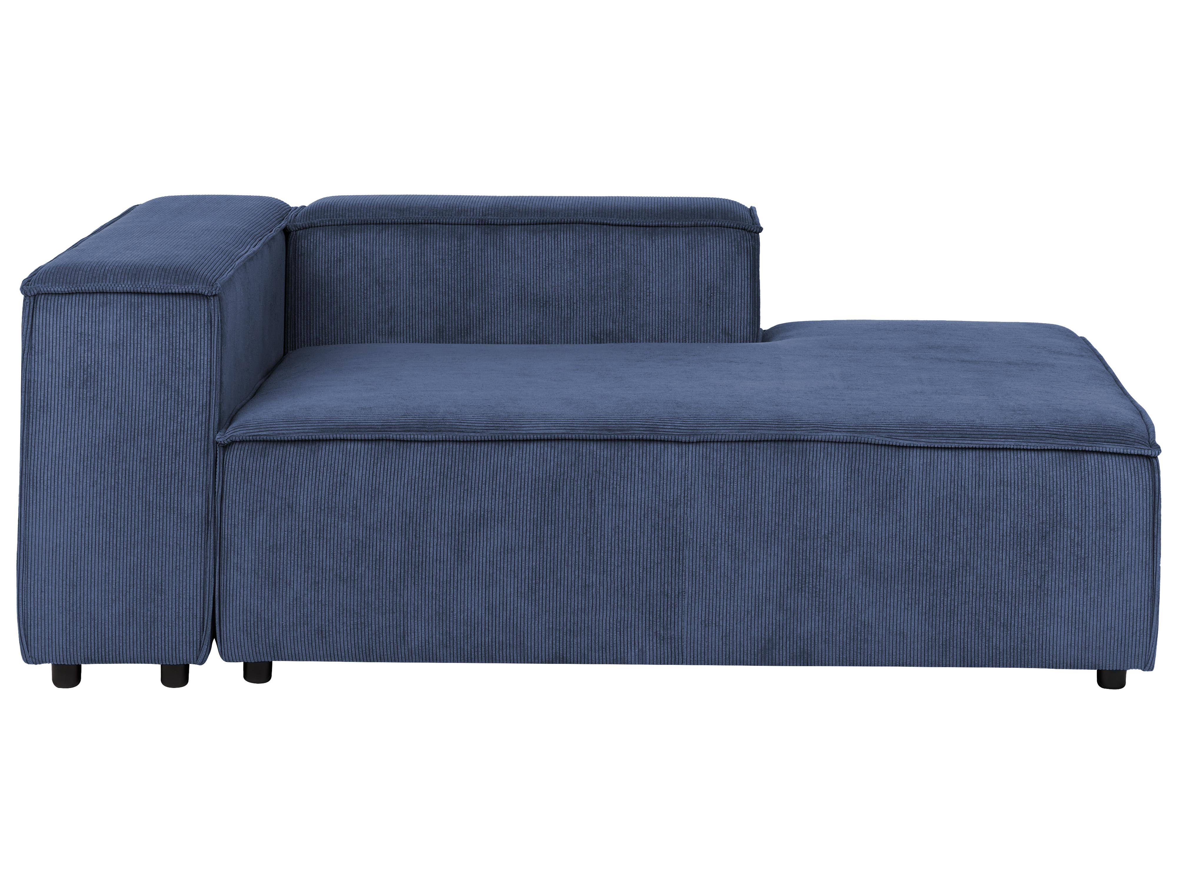 Modulaire hoekbank 5-zits ARDAL Corduroy Donkerblauw rechtszijdig