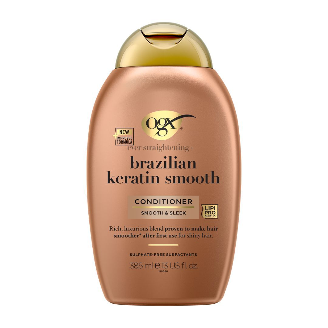 OGX Brazilian Keratin Smooth Condicionador Suavizante Queratina Brasileira - 385ml