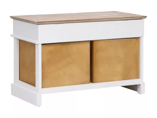 Banc d'entrée 70 x 35 x 45 cm Bois de Paulownia