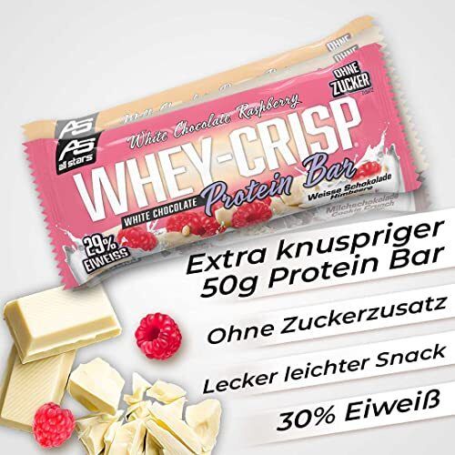All Stars® WHEY-CRISP Protein Bar White Chocolate Raspberry