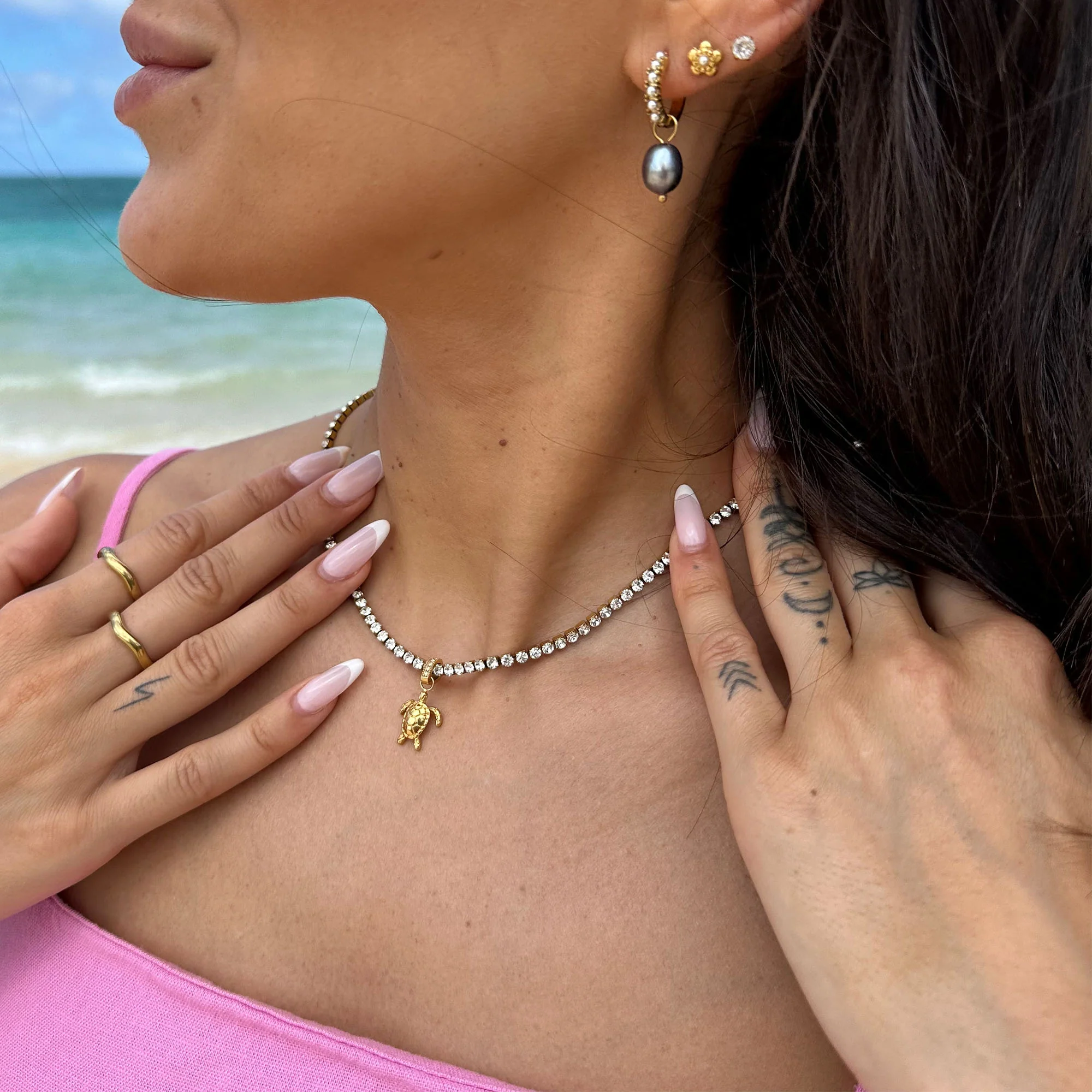 Honu White Kette