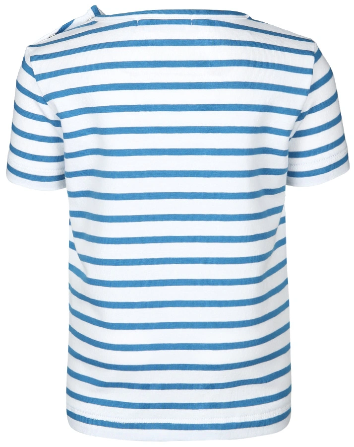 T-Shirt RAKETE mit Wendepailletten gestreift in weiß/blau