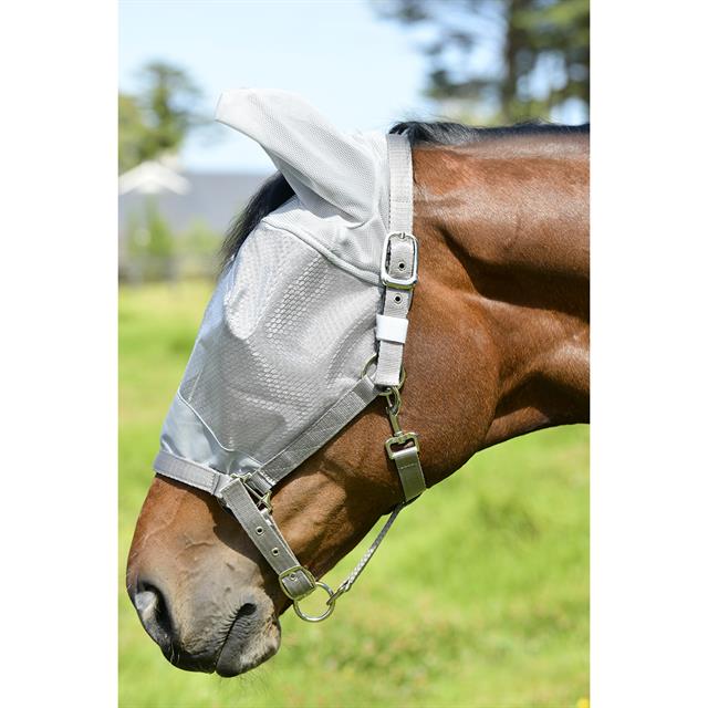 Vliegenmasker WeatherBeeta ComFiTec Hexi Dual Shield Zilver