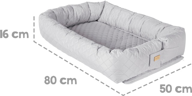 roba® Kuschelnest »Babyounge, roba Style, silbergrau« 3in1