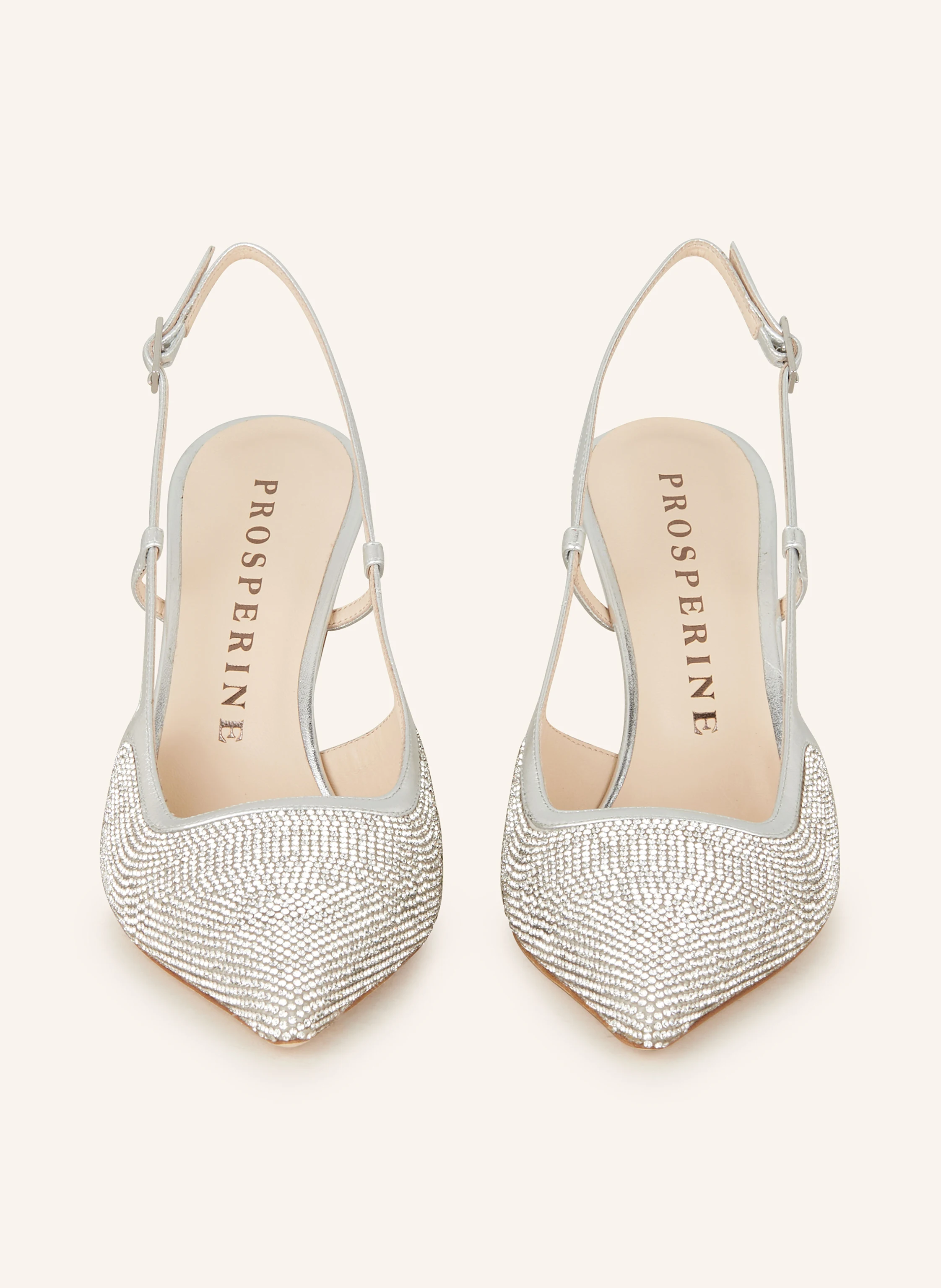 PROSPERINE Slingpumps mit Schmucksteinen
