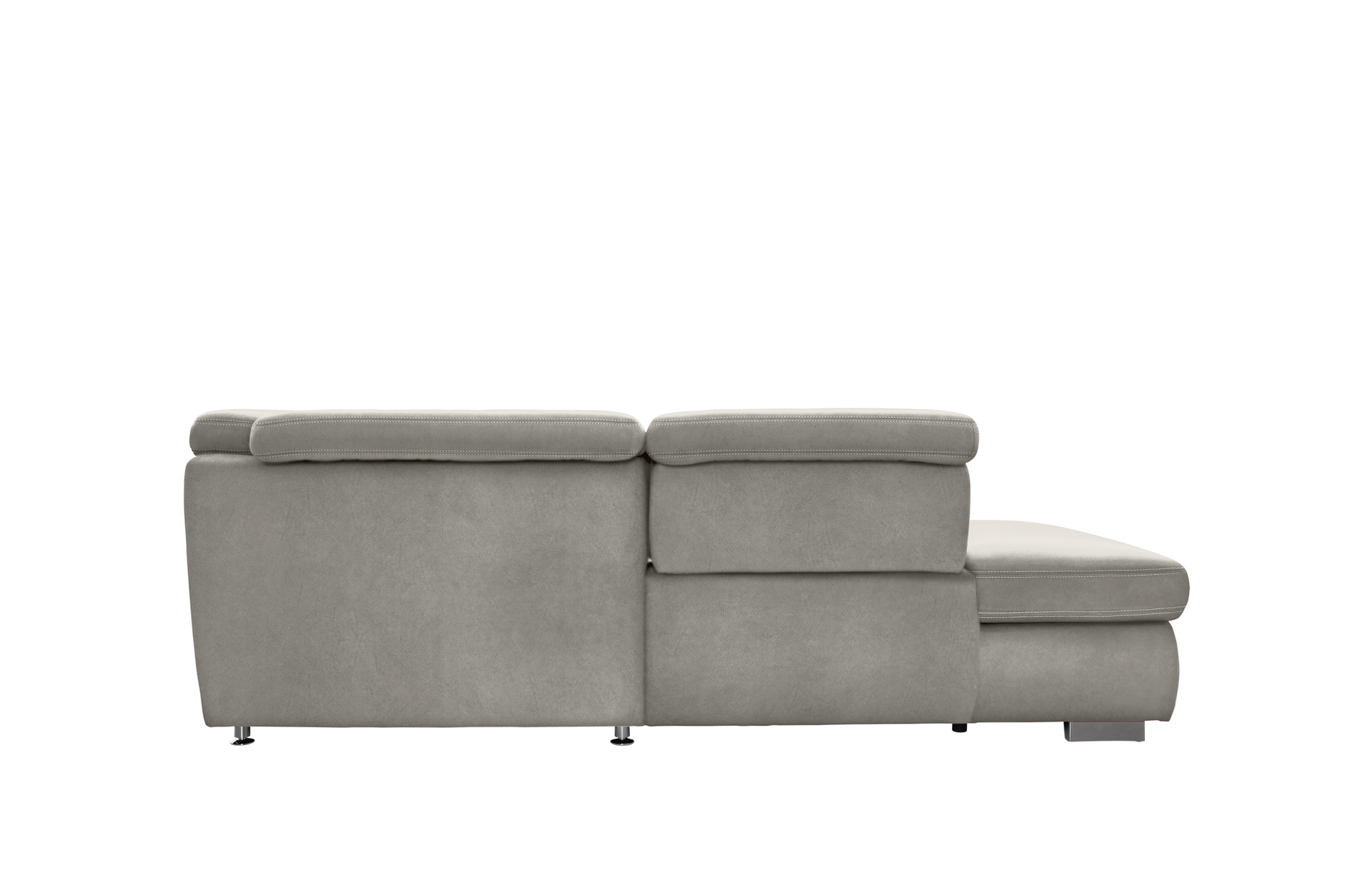 polsterpower Boxspring-Wohnlandschaft - Saddle alu - Basismodell - Recamiere rechts