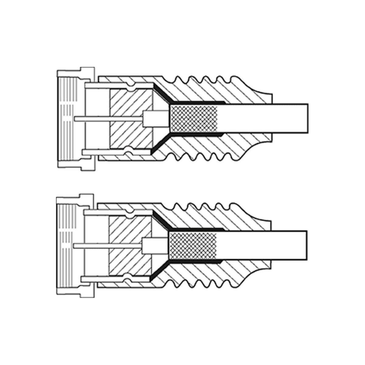 SAT-antennkabel (<70 dB), dubbelskärmad