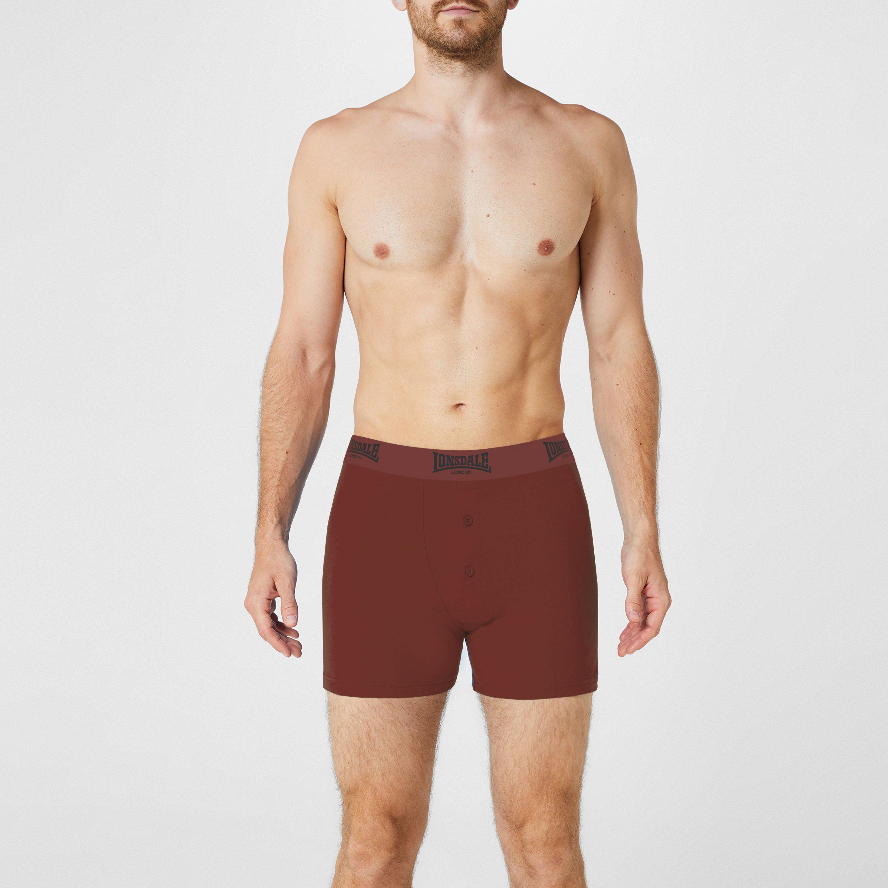 Lonsdale 2 Pack Boxers Mens