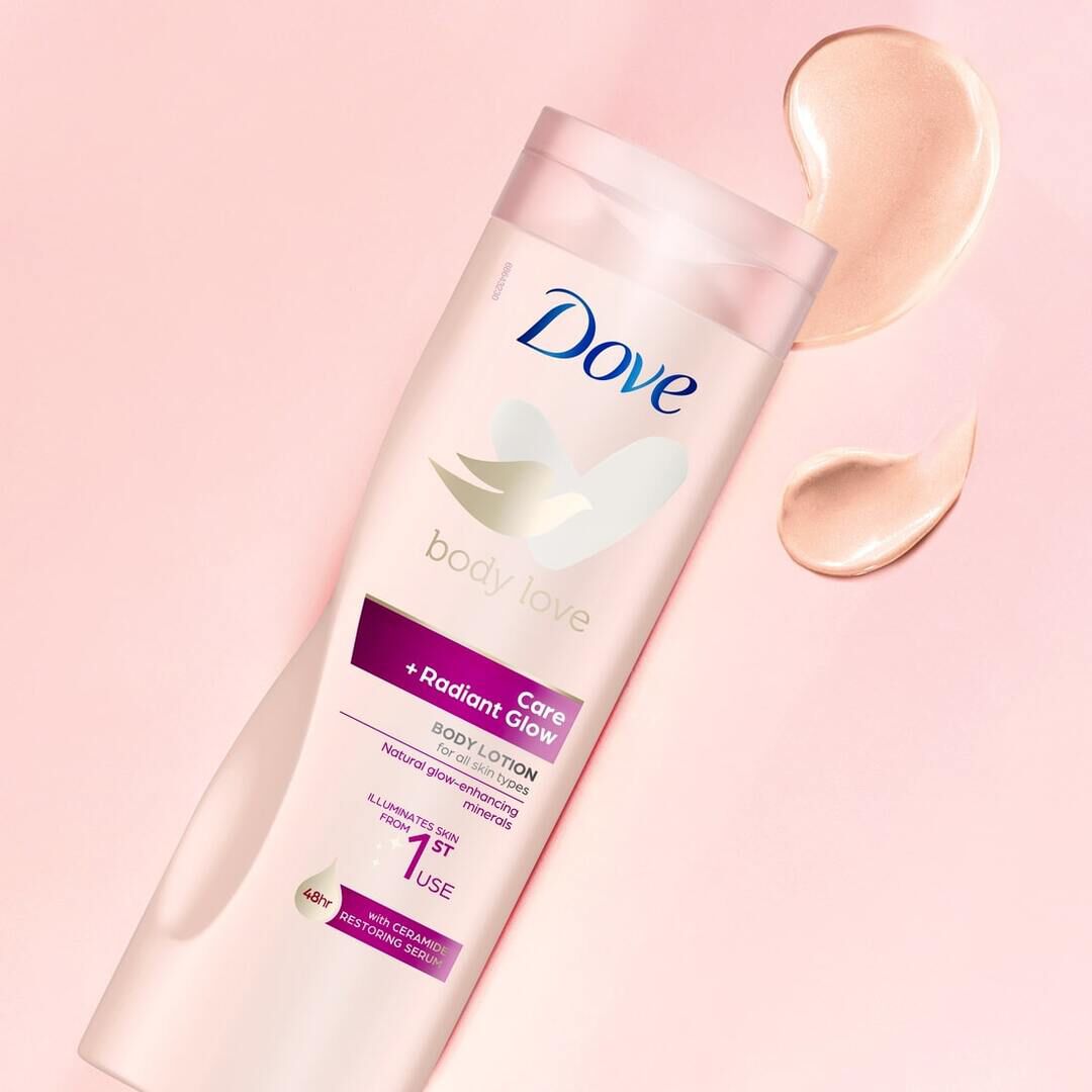 DOVE  Loção Corpo Care+Glow - 400ml