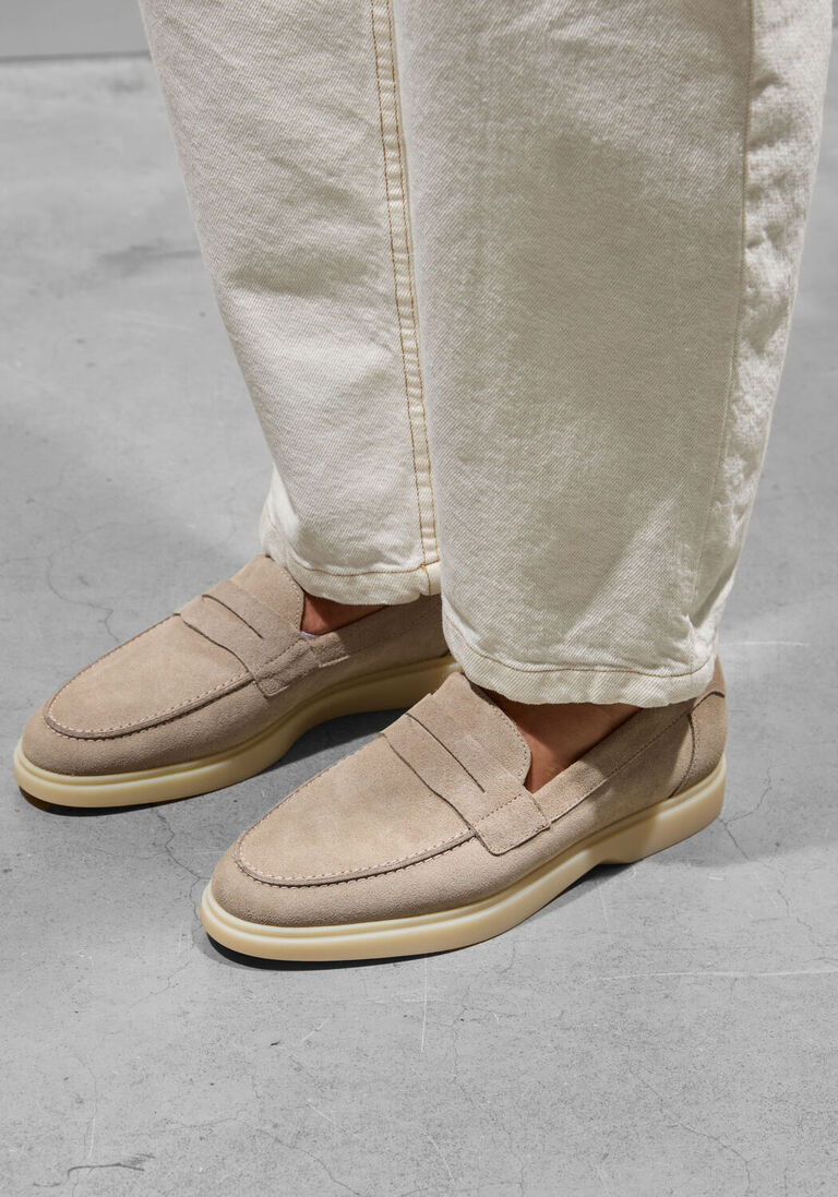 beige mason garments loafers amalfi penny