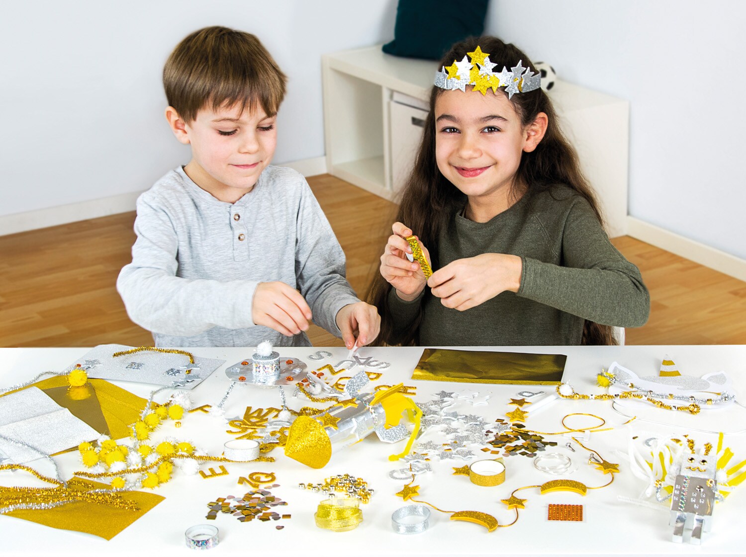 Bastelkoffer Gold & Silber, FS