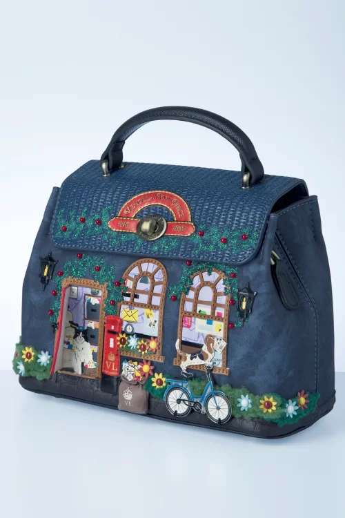 Vendula The Old Post Office Mini Grace tas in marineblauw