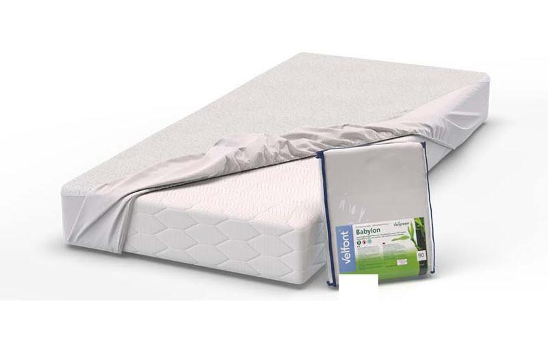 Fixmolton Velgreen Frotté 160 x 200 cm, WeissWasserdichter und hyper-atmungsaktiver Matratzenschoner aus 100% Bambus-Frottee