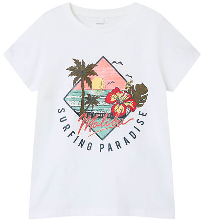 Name It T-Shirt - NkfPsurfi - Bright White