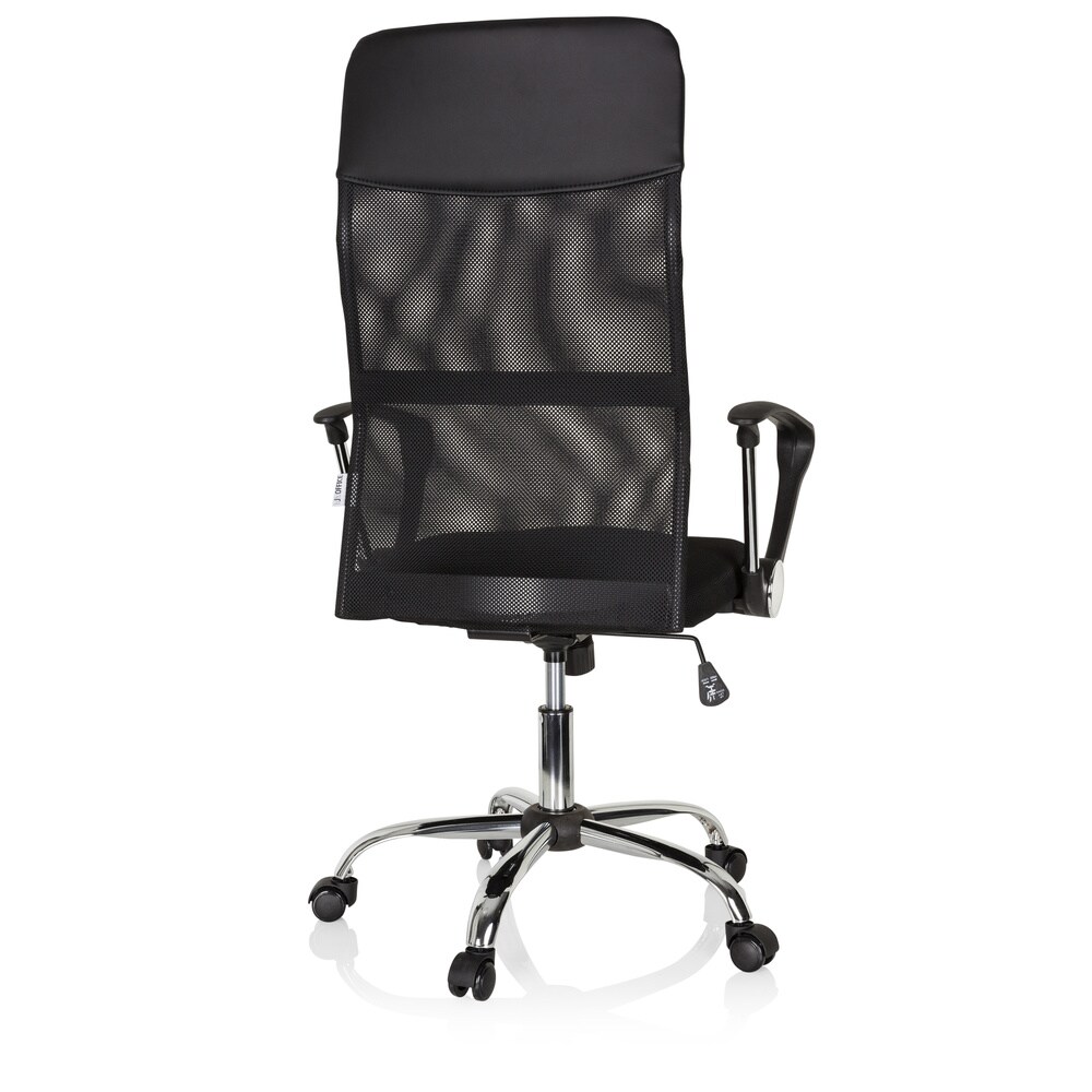 Home Office Chefsessel PURE NET Kunstleder/Netzstoff mit Armlehnen hjh OFFICE