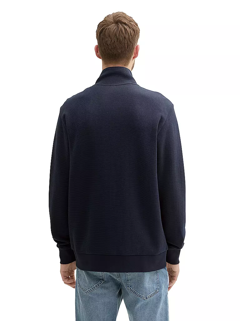 TOM TAILOR Sweatjacke dunkelblau