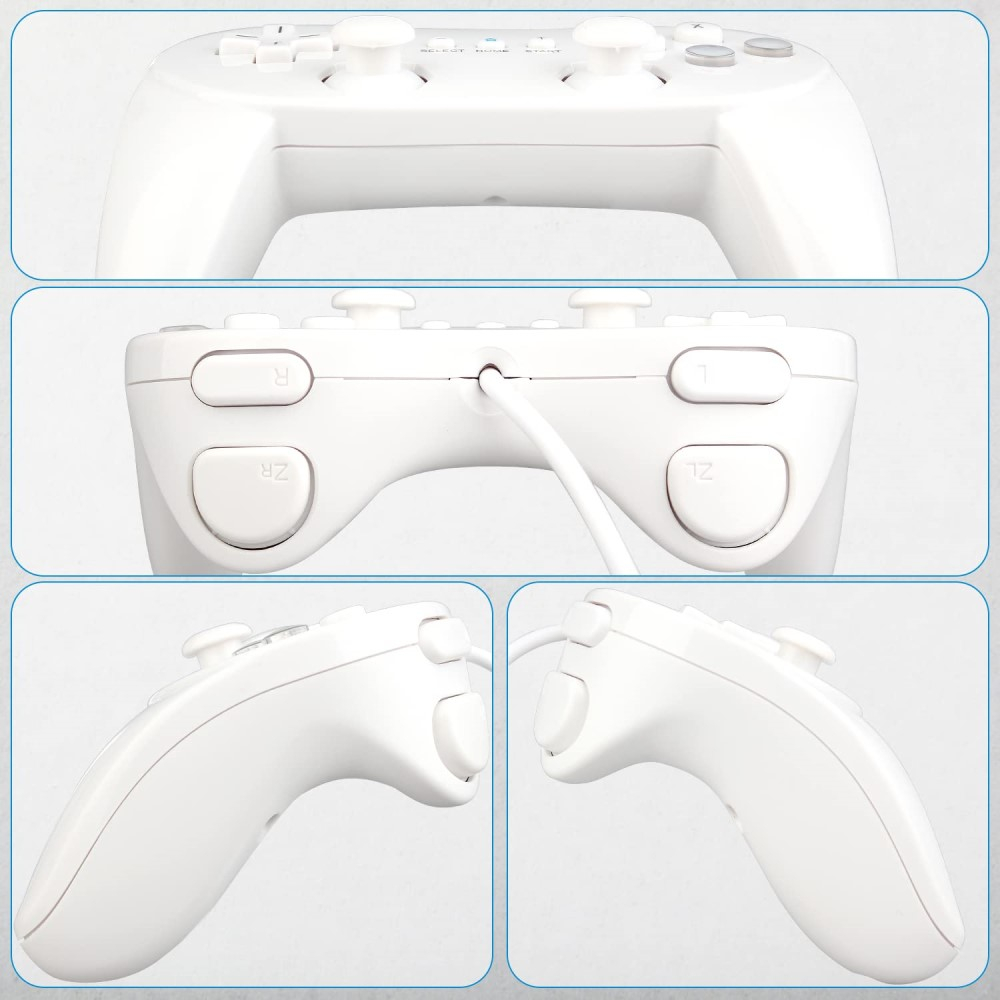 Nintendo Wii / Wii U / NES Game Pro Controller - Weiss