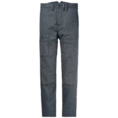 Herren-Strandhose gestreift, Blau-Weiß