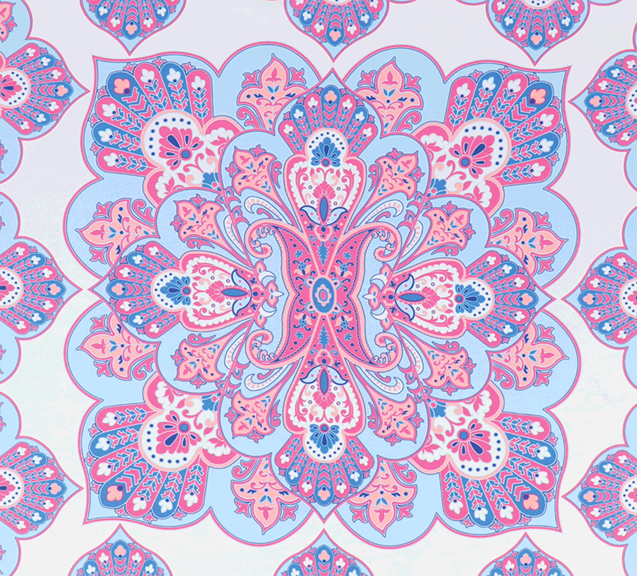 Halsüberkopf Foulards blaumulticolor
