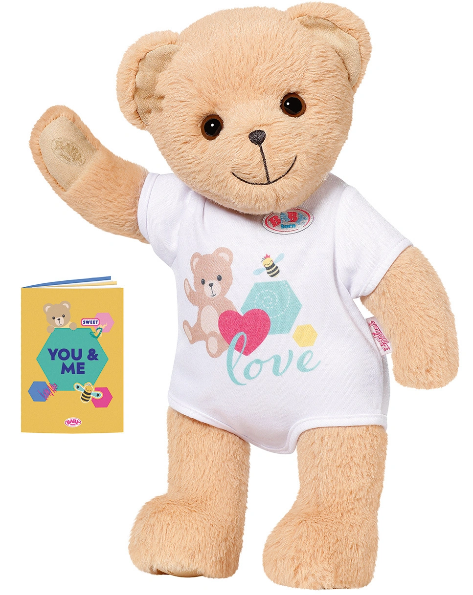 BABY born® Plüschtier BÄR (36cm) in hellbraun/weiß