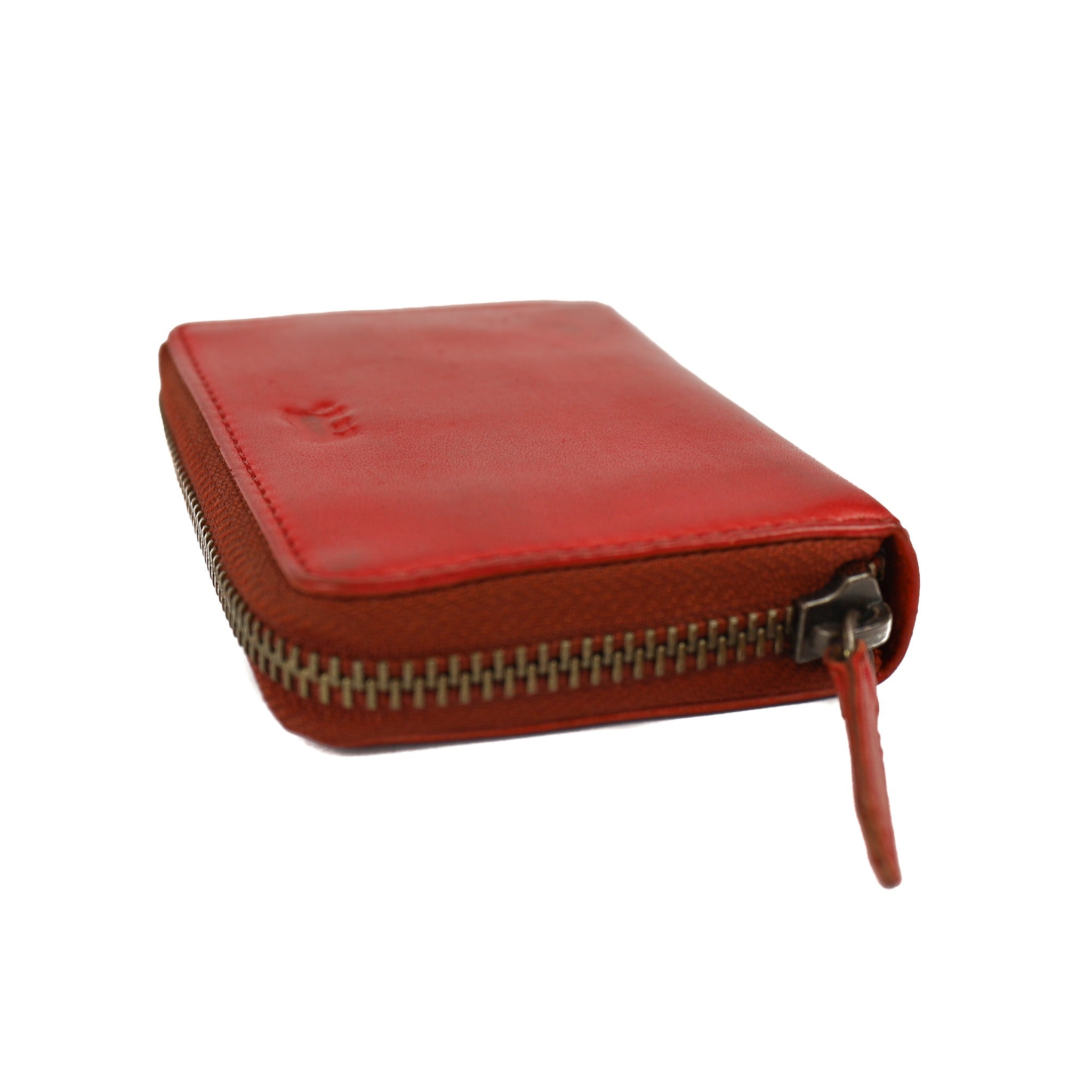 Ritsportemonnee/pasjeshouder 'Rudie' rood Rood