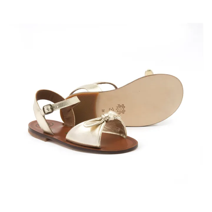 Pèpè Sandales Boucles Nœud | Doré