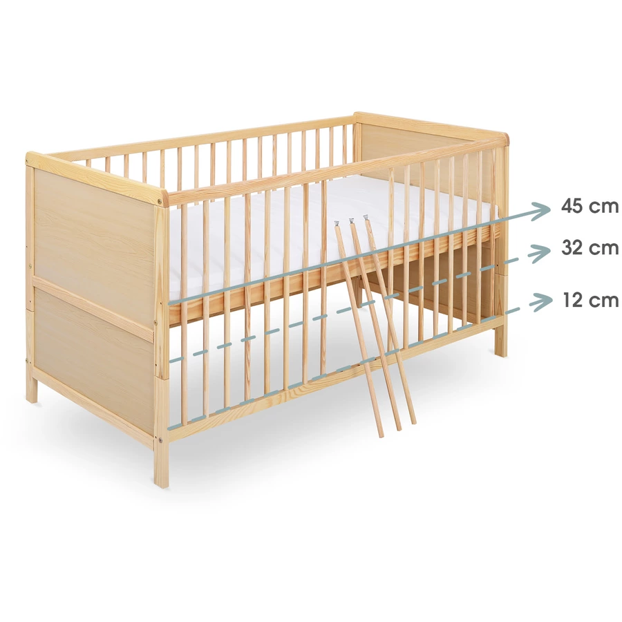 kindsgard Kinderbett godnat 70 x 140 cm natur