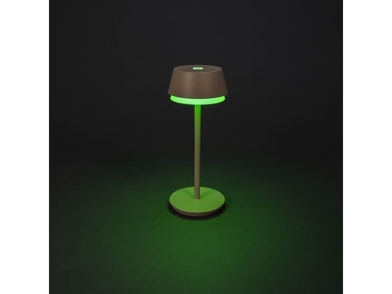 Konstsmide USB-Tischleuchte Lyon Sand, 2700-4000 K / RGB di Outdoor Tischleuchte