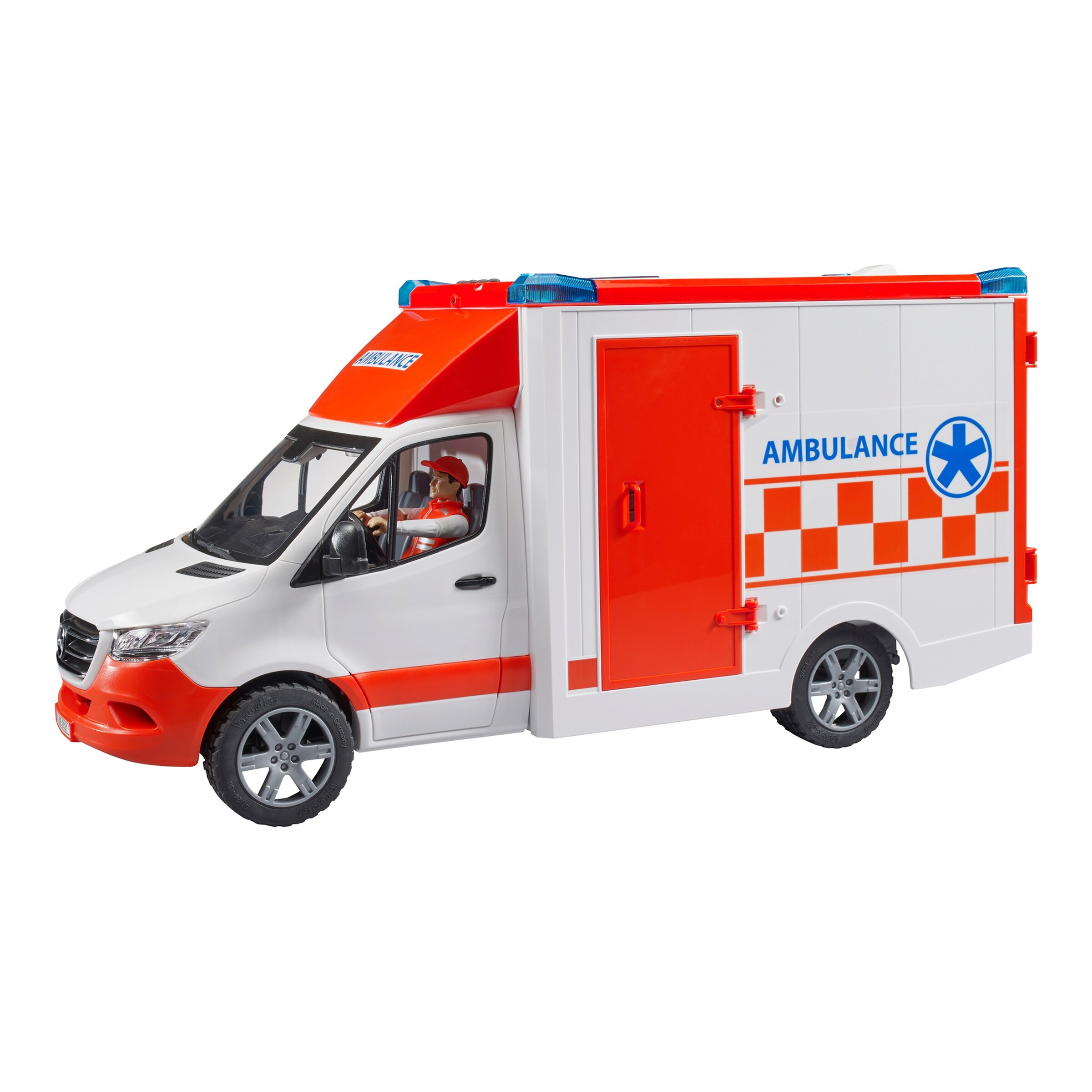 bruder Sprinter Mercedes Benz Ambulanz mit Fahrer