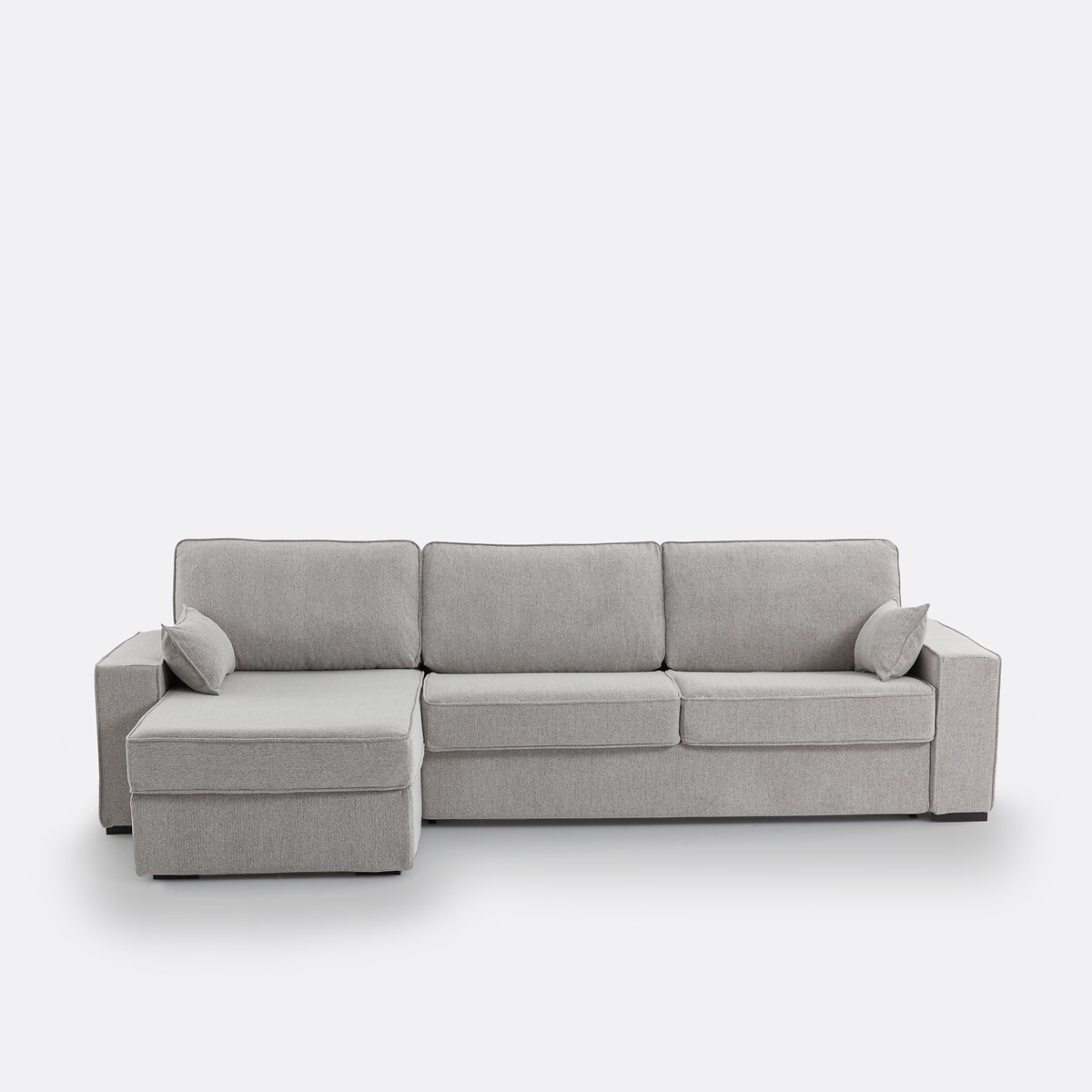 LA REDOUTE INTERIEURS<br>Sofá-cama de canto em tecido texturizado, espuma, Cécilia