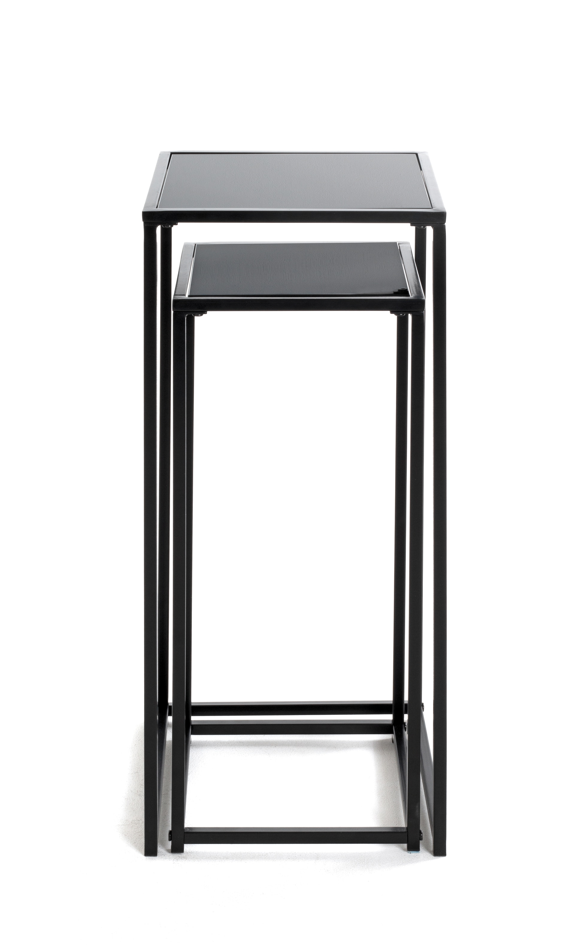 Blumensäulen 2er-Set schwarz