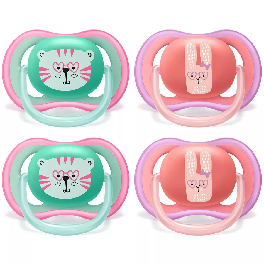 Philips Avent Schnuller ultra air SCF34915 18m+ 4 Stück TigerLama