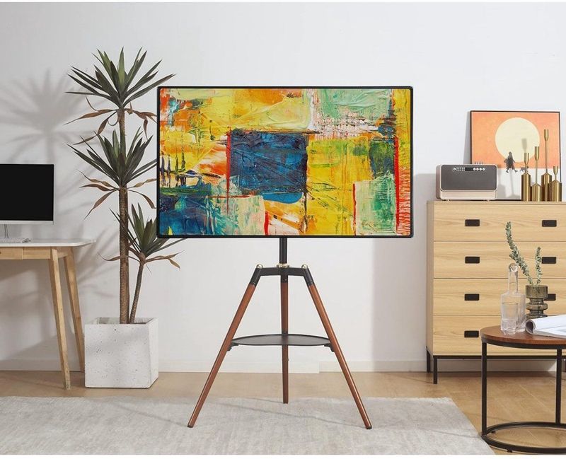 TV-Standaard - Zwart - Bruin - Hout - Geschikt voor 32 tot 65 inch