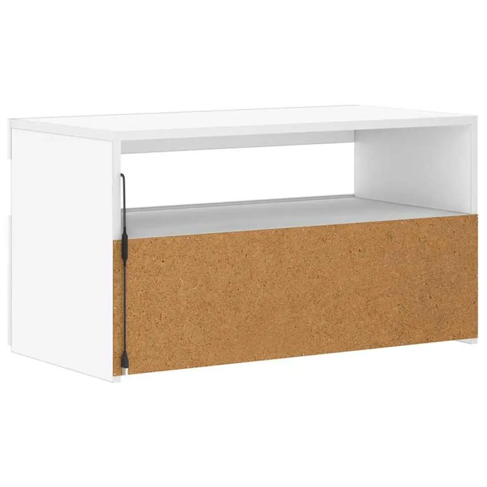 vidaXL - Tv-kast - Wit - Bewerkt hout