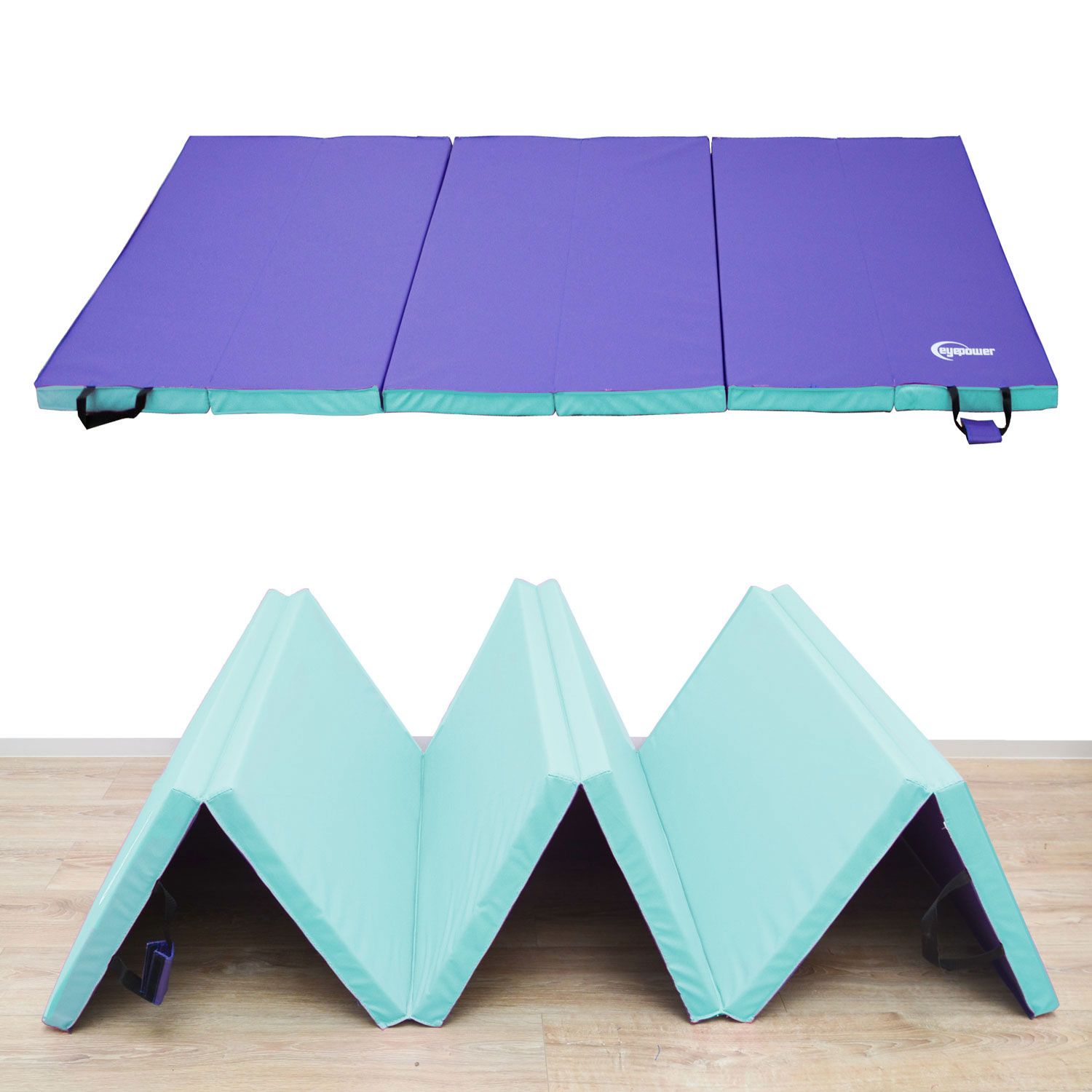 Weichbodenmatte 300*100*5cm mint/aubergine