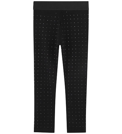 Little Marc Jacobs Leggings - Schwarz m. Strassstein