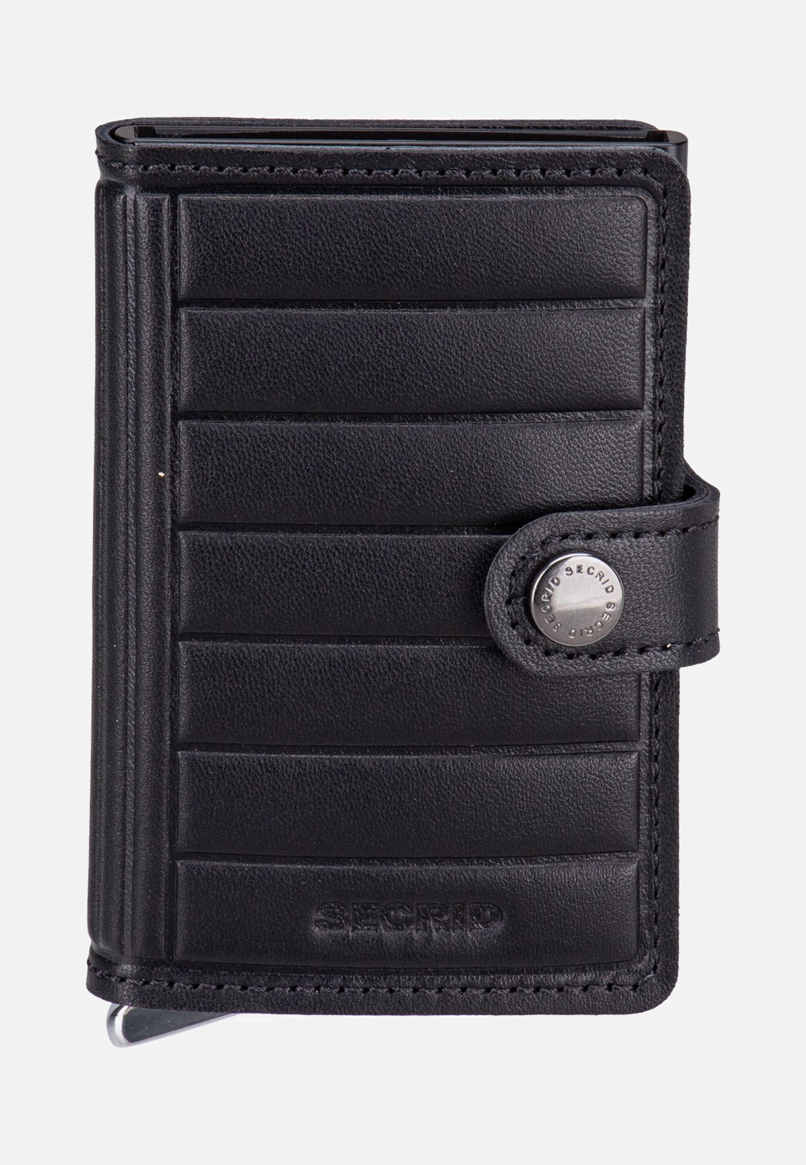 Premium Miniwallet+ Emboss Lin Black - Portemonnaie