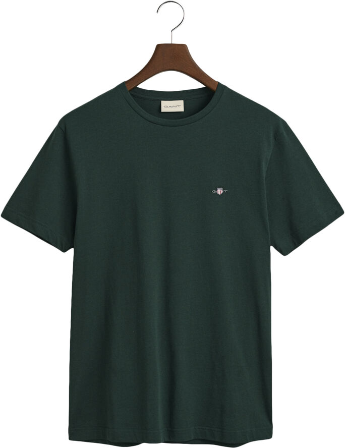 Gant REG SHIELD SS T-SHIRT Tartan green