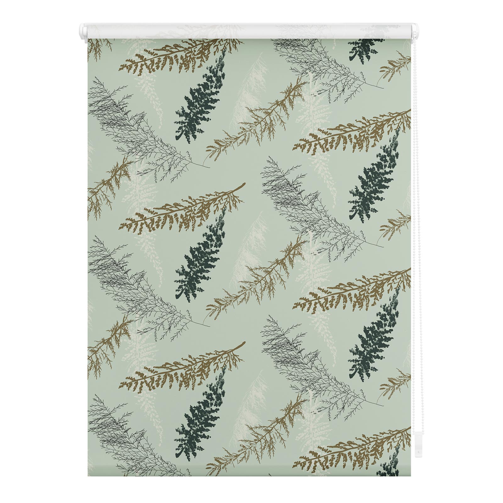 LICHTBLICK Rollo Klemmfix FIR BRANCHES - grün - 45x150 cm