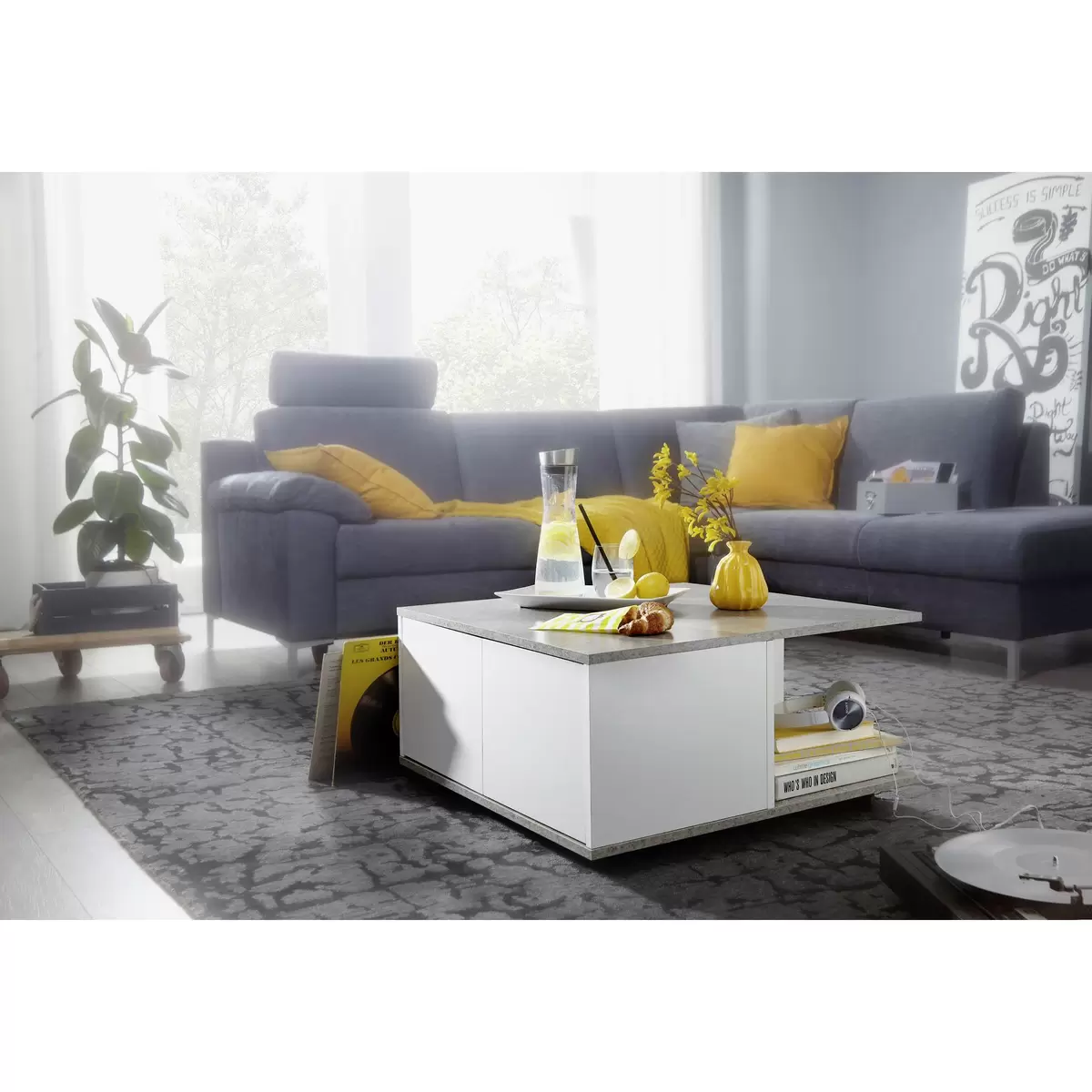 Couchtisch Rochefort Grau
