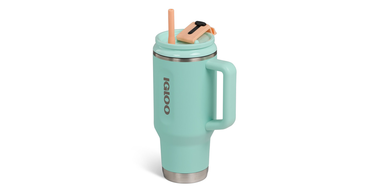 IglooFlip ‘n’ Sip Travel Mug 32 oz, 0,95 liter drinkfles  (Lichtgroen)