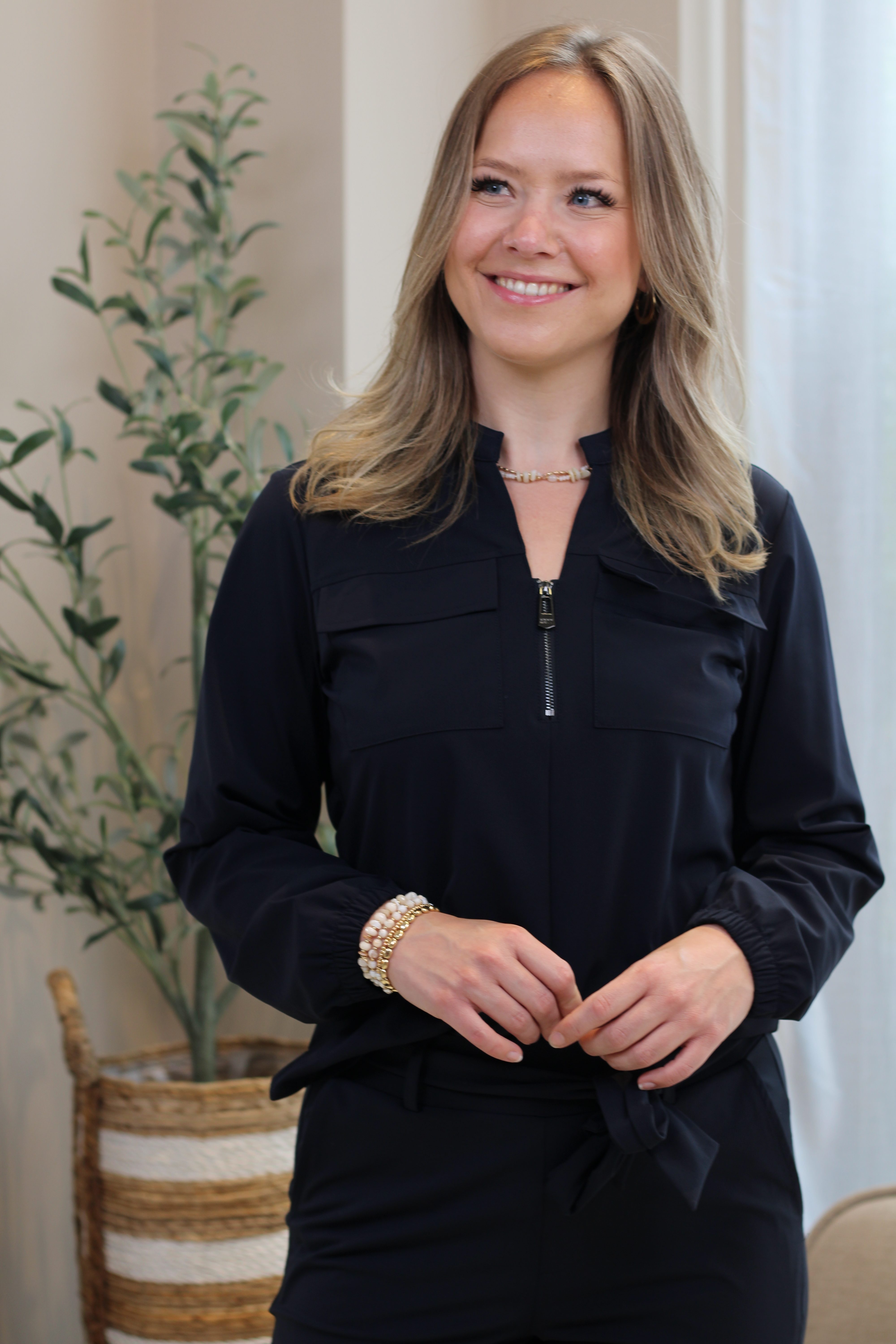 Zoso - Naomi Travel Blouse - Navy