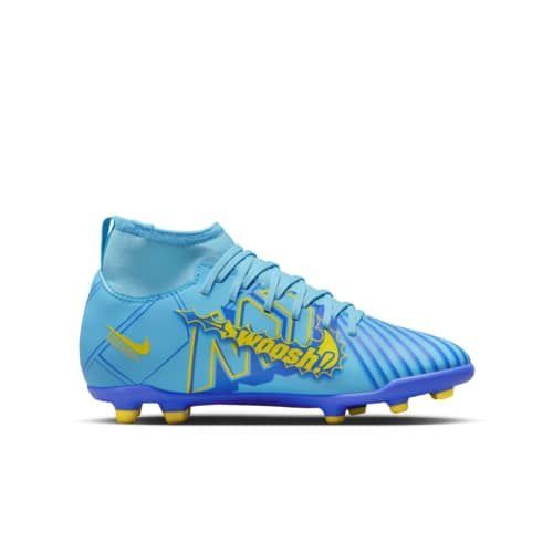 Nike Mercurial Superfly 9 Club MG Mbappé Personal Edition - Bleu/Blanc Enfant