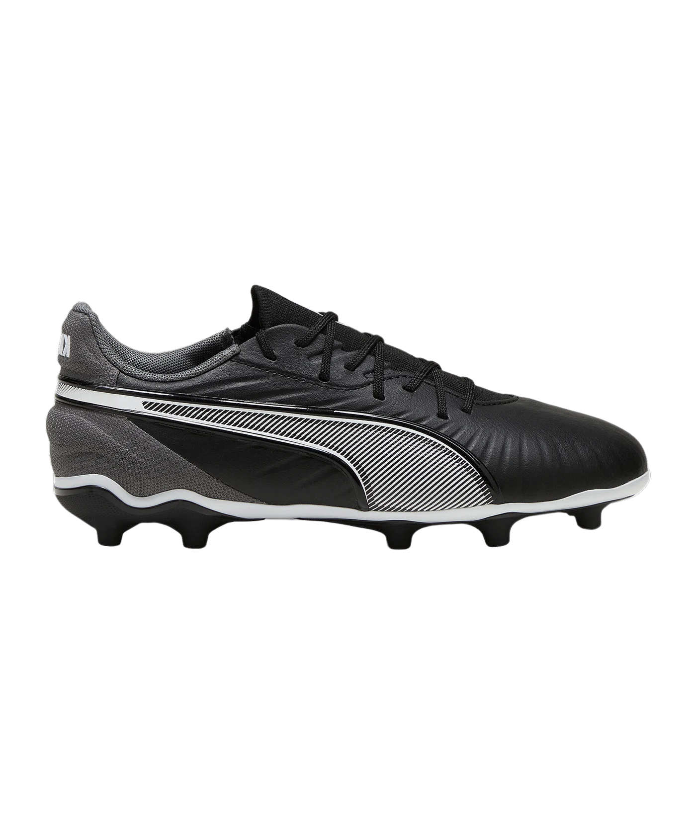 PUMA KING Match FG/AG Eclipse Jr Kids Schwarz Weiss F01