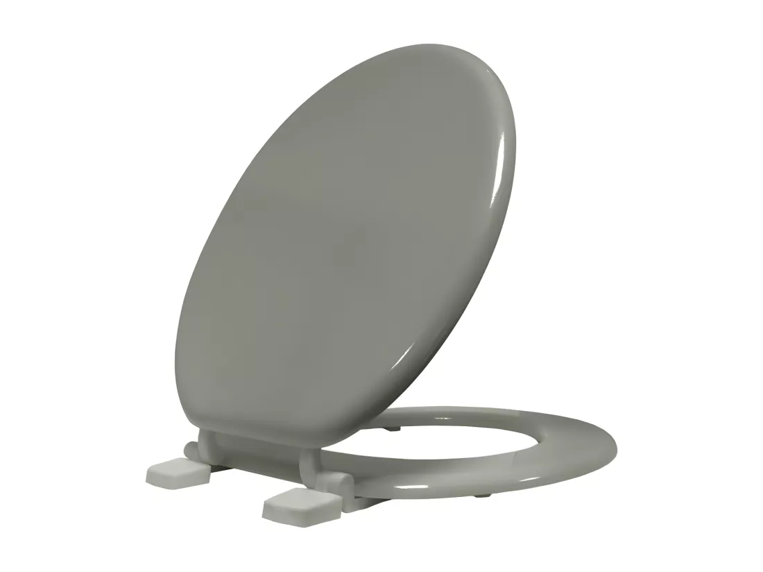 Abattant WC 37 x 47 cm Vitamine Gris Clair - MDF